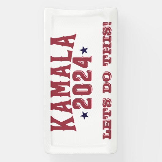 Kamala Harris voor president 2024 Spandoek (Verticaal)