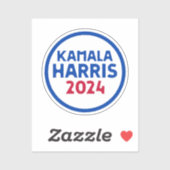 Kamala Harris voor President 2024 Sticker (Vel)