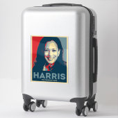 Kamala Harris voor President 2024 Sticker (Koffer)