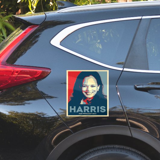Kamala Harris voor President 2024 Sticker (Auto Zijkant)