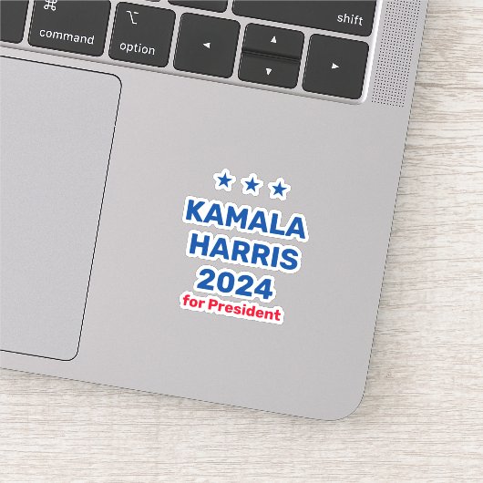 Kamala Harris voor President 2024 Sticker (Detail)