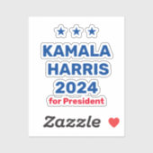 Kamala Harris voor President 2024 Sticker (Vel)