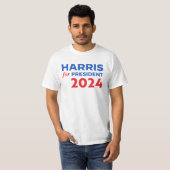 Kamala Harris voor President 2024 T-shirt (Voorkant volledig)