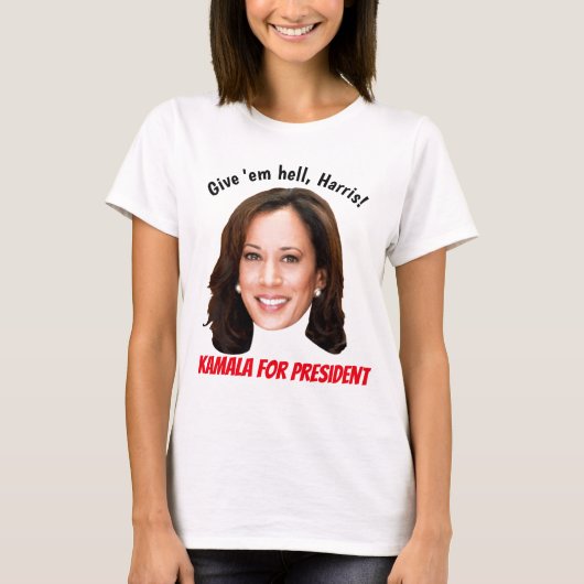 Kamala Harris voor President 2024 T-Shirt (Voorkant)