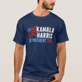 Kamala Harris voor President 2024 T-shirt (Voorkant)