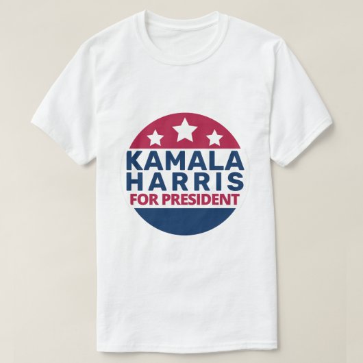 Kamala Harris voor President 2024 T-shirt (Design voorkant)