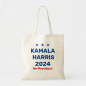 Kamala Harris voor President 2024 Tote Bag (Voorkant)