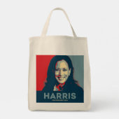 Kamala Harris voor President 2024 Tote Bag (Achterkant)