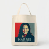 Kamala Harris voor President 2024 Tote Bag (Voorkant)