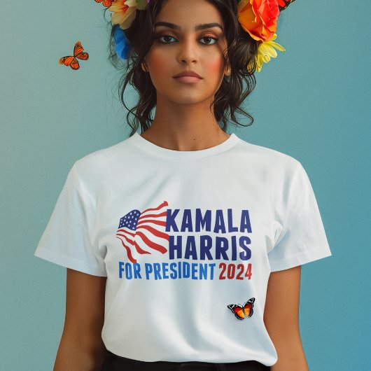 Kamala Harris voor President 2024 Tri-Blend Shirt