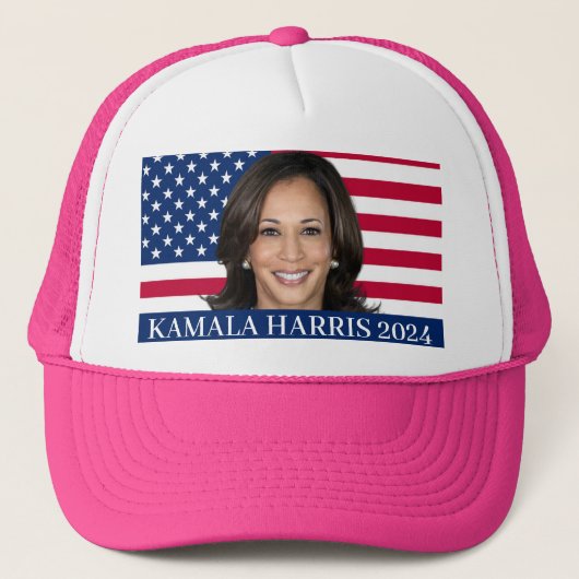 Kamala Harris voor President 2024 Trucker Pet (Voorkant)