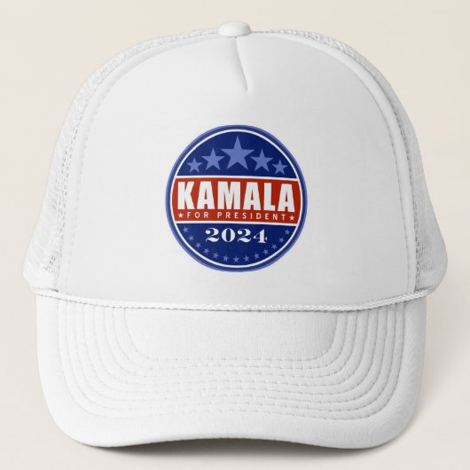 Kamala Harris voor President 2024 Trucker Pet (Voorkant)