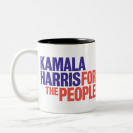 Kamala Harris voor President 2024 Tweekleurige Koffiemok