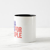 Kamala Harris voor President 2024 Tweekleurige Koffiemok (Center)