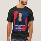 Kamala Harris voor President 2024 Unisex T-shirt (Voorkant)