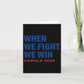 Kamala Harris voor President 2024 V Kaart (Voorkant)