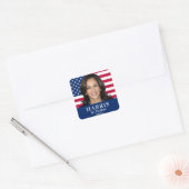 Kamala Harris voor President 2024 Vierkante Sticker (Envelop)