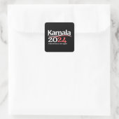 Kamala Harris voor President 2024 Vierkante Sticker (Tas)