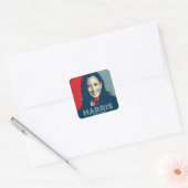 Kamala Harris voor President 2024 Vierkante Sticker (Envelop)