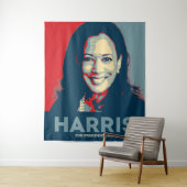 Kamala Harris voor President 2024 Wandkleed (In situ)