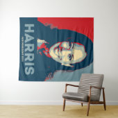 Kamala Harris voor President 2024 Wandkleed (In Situ (horizontaal))