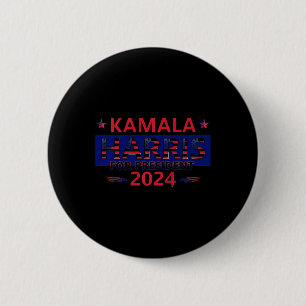 Kamala Harris voor President 2024 Yard Sign Design Ronde Button 5,7 Cm
