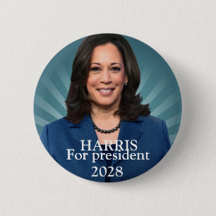 Kamala harris voor president 2028 vrouwen ronde button 5,7 cm