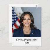 Kamala Harris voor President Briefkaart (Voorkant / Achterkant)