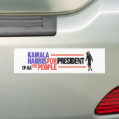Kamala Harris voor President Bumpersticker (Op auto)