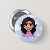 Kamala Harris voor President Button 2024 (Voorkant /achterkant)