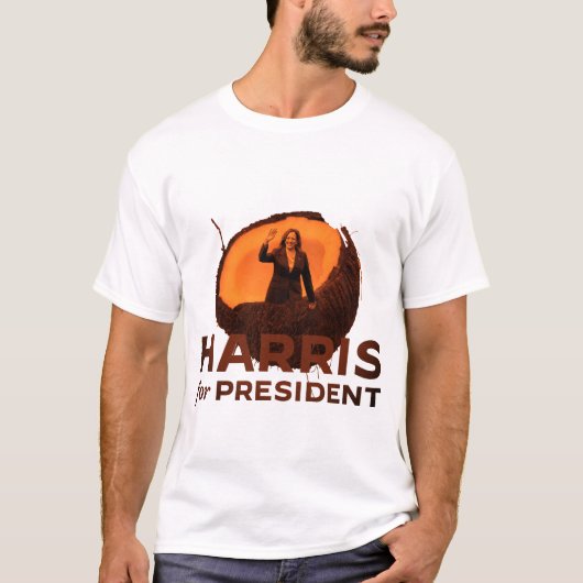Kamala Harris voor President *Coconut Edition* T-shirt (Voorkant)