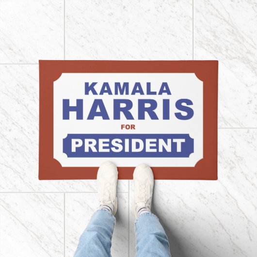KAMALA HARRIS VOOR PRESIDENT DEURMAT (Binnen)