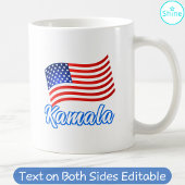 Kamala Harris voor President Elegant Script Koffiemok