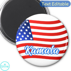 Kamala Harris voor President Elegant Script Magneet