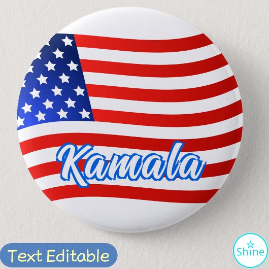 Kamala Harris voor President Elegant Script Ronde Button 5,7 Cm