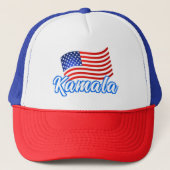 Kamala Harris voor President Elegant Script Trucker Pet (Voorkant)