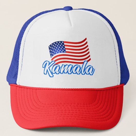 Kamala Harris voor President Elegant Script Trucker Pet (Voorkant)