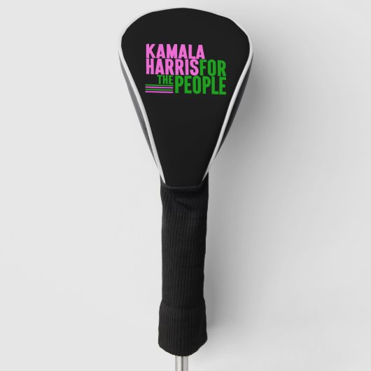 Kamala Harris voor President Gold Head Hoesjes Golfheadcover (Voorkant)