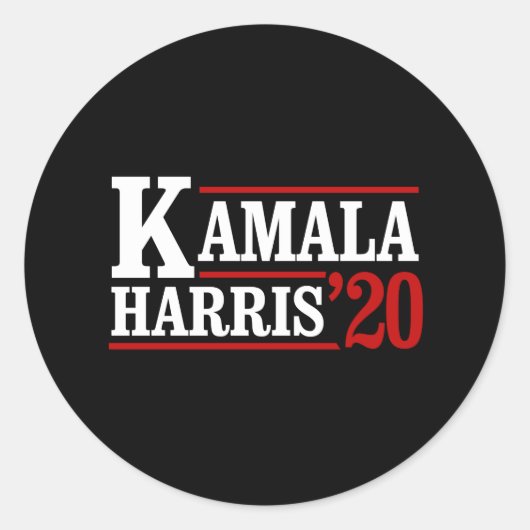 Kamala Harris voor President in 2020 - wit - Ronde Sticker (Voorkant)