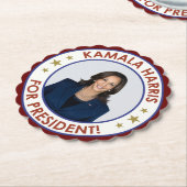 KAMALA HARRIS VOOR PRESIDENT! KARTONNEN ONDERZETTERS (Gekanteld)