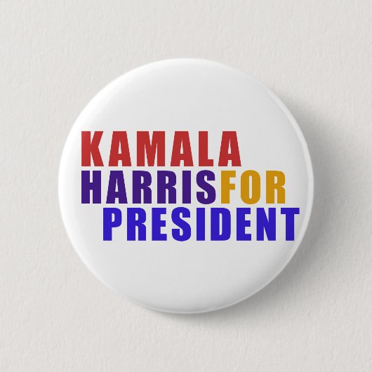 Kamala Harris voor president knop Ronde Button 5,7 Cm (Voorkant)
