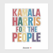 Kamala Harris voor President LGBT Gay Pride Rainbo Sticker (Vel)