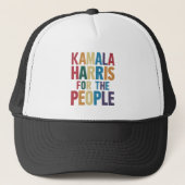 Kamala Harris voor President LGBT Gay Pride Rainbo Trucker Pet (Voorkant)