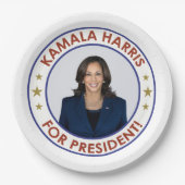KAMALA HARRIS VOOR PRESIDENT! PAPIEREN BORDJE (Voorkant)