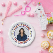 KAMALA HARRIS VOOR PRESIDENT! PAPIEREN BORDJE (Feest)
