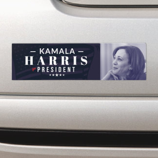 Kamala Harris voor President Photo Bumpersticker