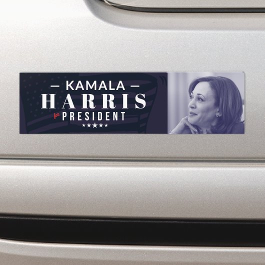 Kamala Harris voor President Photo Bumpersticker