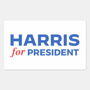 Kamala Harris voor President Rechthoekige Sticker