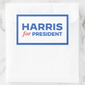 Kamala Harris voor President Rechthoekige Sticker (Tas)