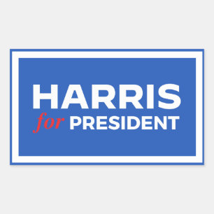 Kamala Harris voor President Rechthoekige Sticker
